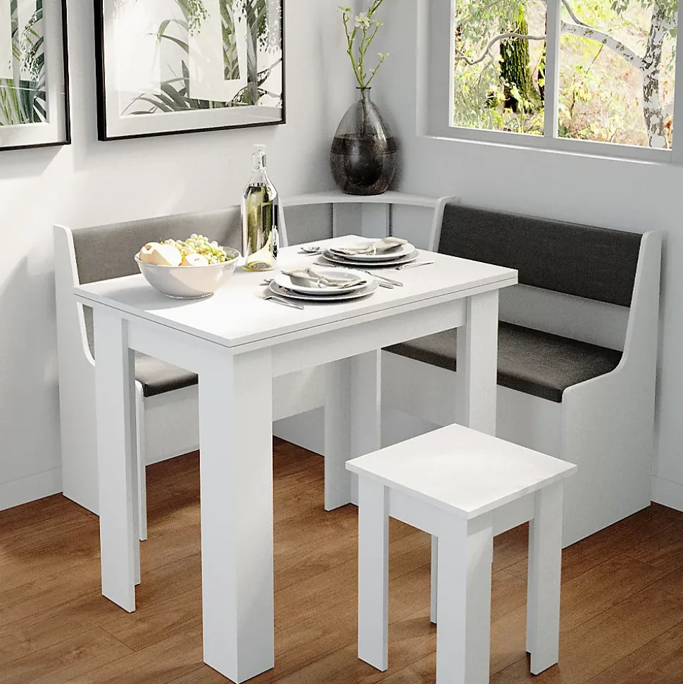 Vicco Groupe de banquettes dangle Blanc 41.5x120cm Sans table