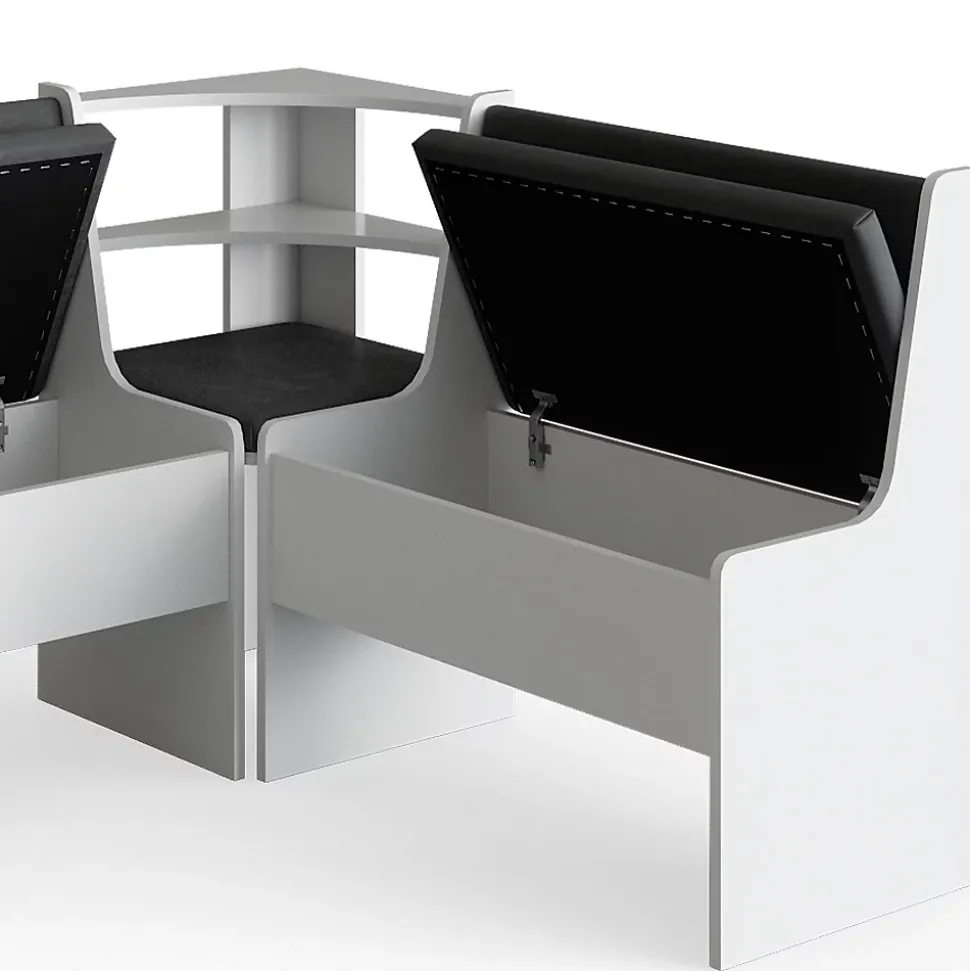 Vicco Groupe de banquettes dangle Blanc 41.5x120cm Sans table
