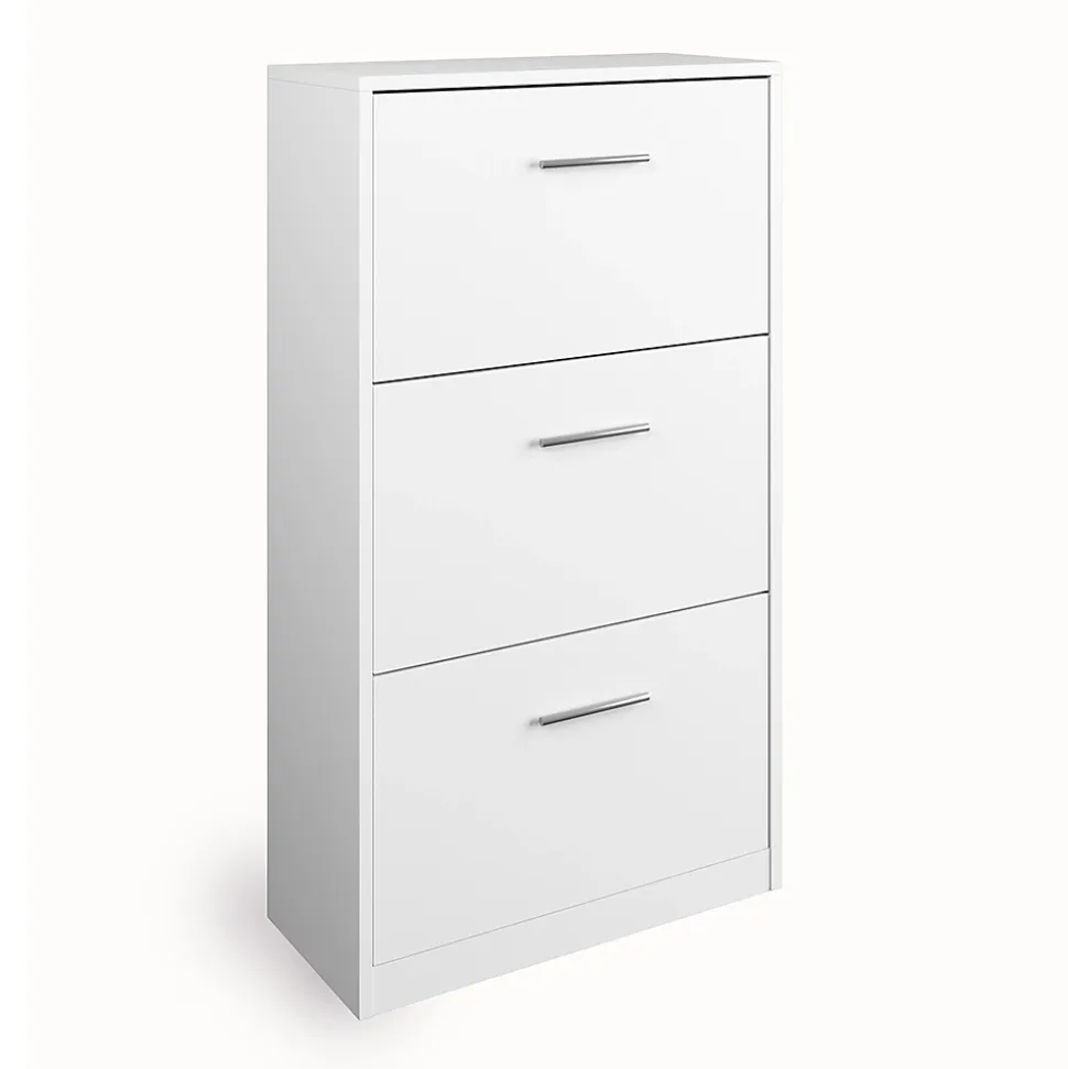 Vicco Meuble à chaussure Blanc 59x105cm