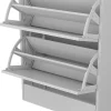 Vicco Meuble à chaussure Blanc 63x150cm