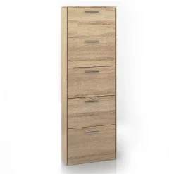 Vicco Meuble à chaussure Sonoma 59x169.5cm