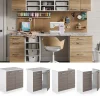 Vicco Meuble bas pour lévier Gris 80cm avec portes, sans PT