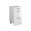 Vicco Meuble bas universel Blanc Haute brillance 40cm avec tiroirs