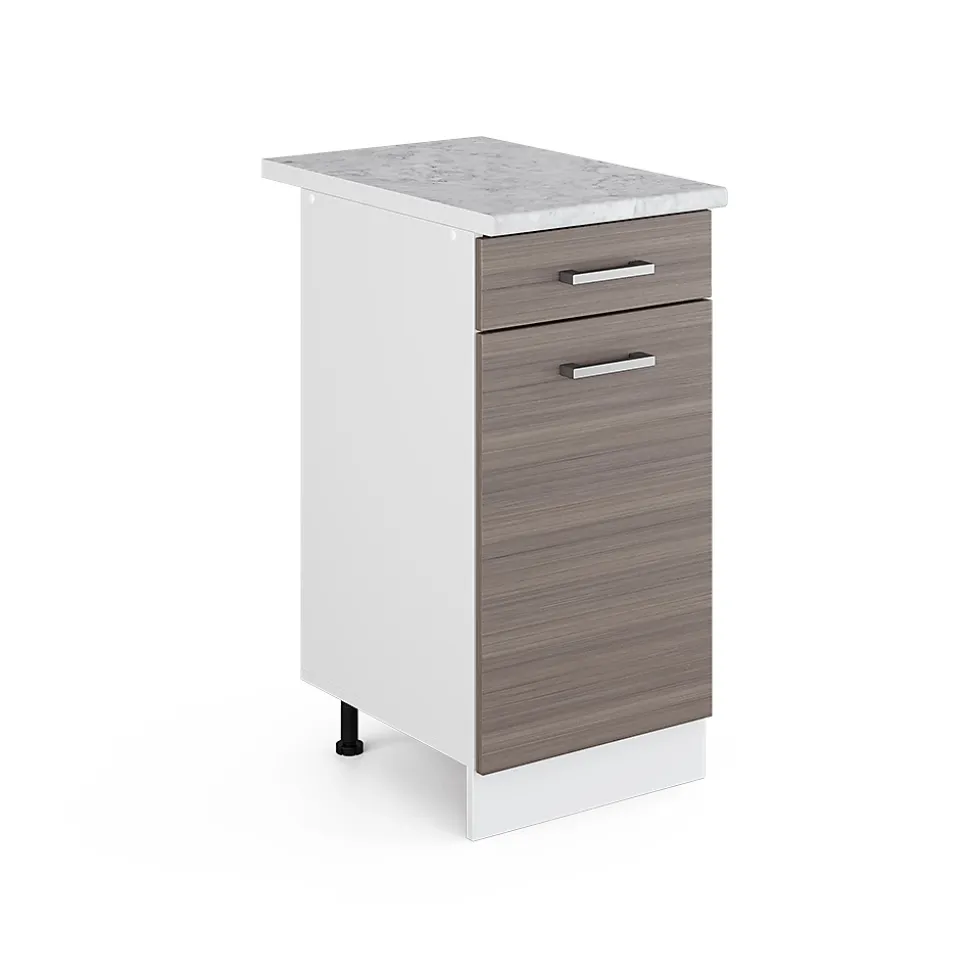 Vicco Meuble bas universel Gris 40cm avec tiroir, avec PT