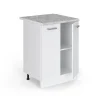 Vicco Meuble bas universel Blanc Haute brillance 60cm avec portes, avec PT