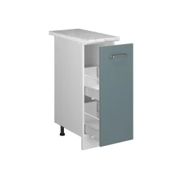 Vicco Meuble bas universel Bleu-gris 30cm avec porte, avec PT