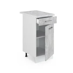 Vicco Meuble bas universel Béton 40cm avec tiroir, avec PT