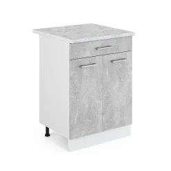 Vicco Meuble bas universel Béton 60cm avec tiroirs
