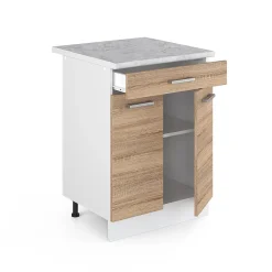 Vicco Meuble bas universel Sonoma 60cm avec tiroirs