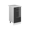 Vicco Meuble bas universel Anthracite Haute brillance 40cm avec tiroirs