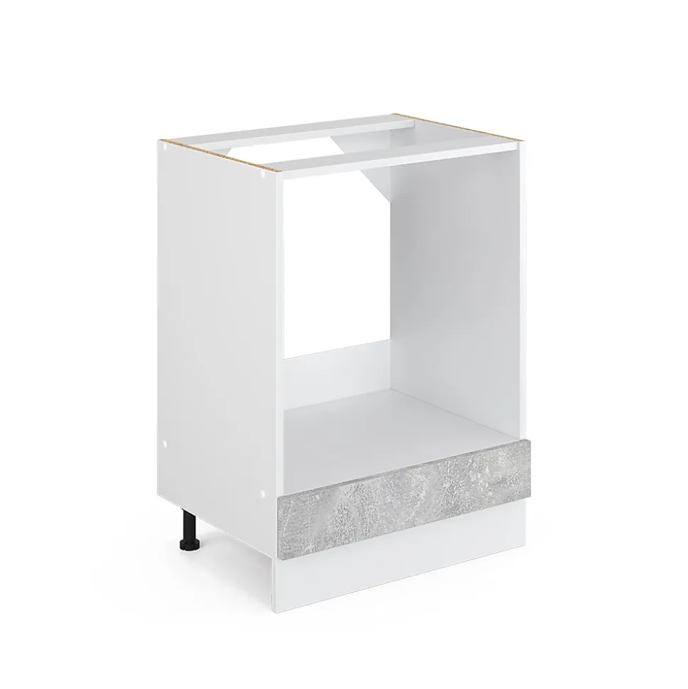 Vicco Meuble bas universel Béton 60cm avec grande niche, sans PT