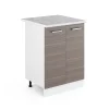 Vicco Meuble bas universel Gris 60cm avec portes, avec PT