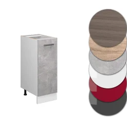 Vicco Meuble bas universel Béton 30cm avec porte, sans PT