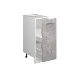Vicco Meuble bas universel Béton 30cm avec porte, sans PT