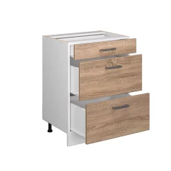 Vicco Meuble bas universel Sonoma 60cm avec tiroirs, sans PT