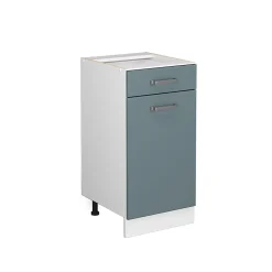 Vicco Meuble bas universel Bleu-gris 40cm avec tiroir, sans PT