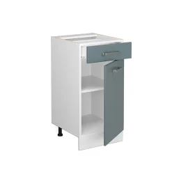 Vicco Meuble bas universel Bleu-gris 40cm avec tiroir, sans PT