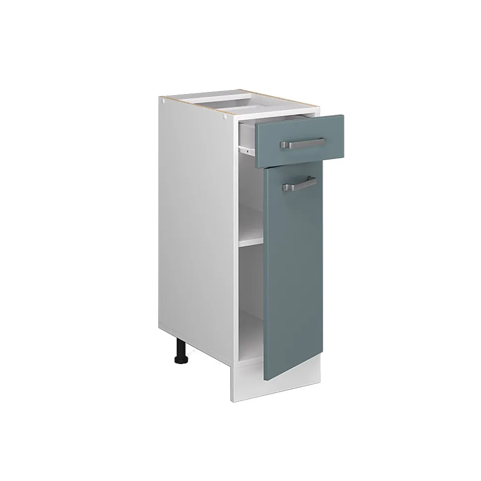 Vicco Meuble bas universel Bleu-gris 30cm avec tiroir, sans PT