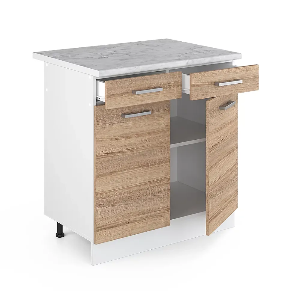 Vicco Meuble bas universel Sonoma 80cm avec tiroirs et portes, avec PT