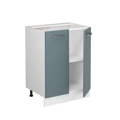 Vicco Meuble bas universel Bleu-gris 60cm avec portes, sans PT