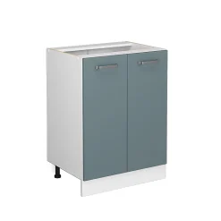 Vicco Meuble bas universel Bleu-gris 60cm avec portes, sans PT