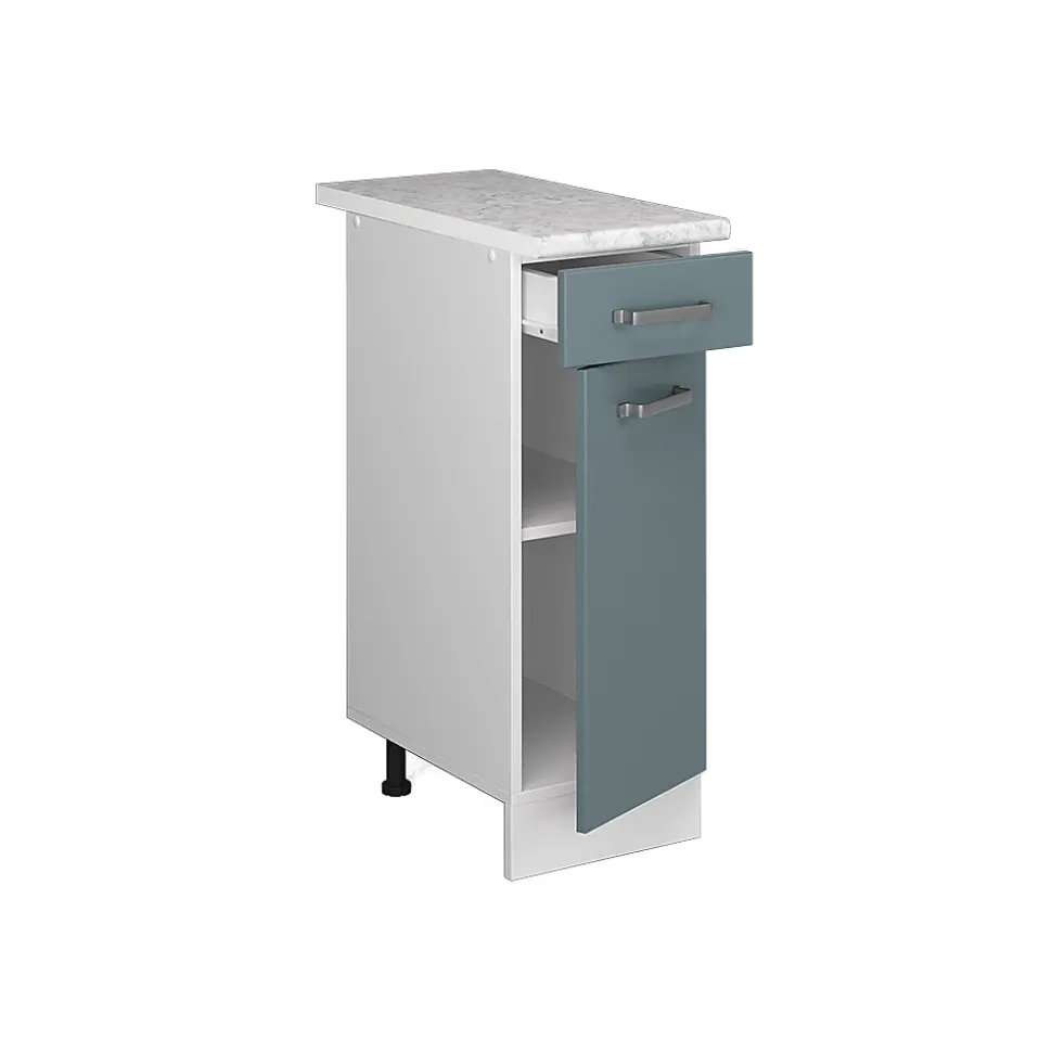 Vicco Meuble bas universel Bleu-gris 30cm avec tiroir, avec PT