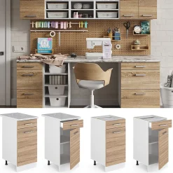 Vicco Meuble bas universel Sonoma 40cm avec tiroir, sans PT