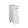 Vicco Meuble bas universel Blanc Haute brillance 30cm avec porte, avec PT