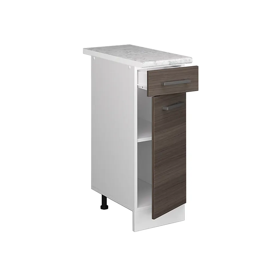 Vicco Meuble bas universel Gris 30cm avec tiroir, avec PT