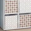 Vicco Meuble de rangement cube Blanc 72.6x72cm avec 4 boxes pliants opt.2