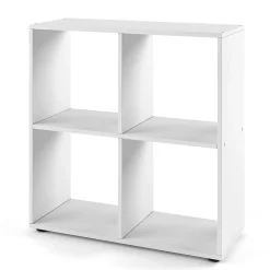 Vicco Meuble de rangement cube Blanc 72.6x72cm