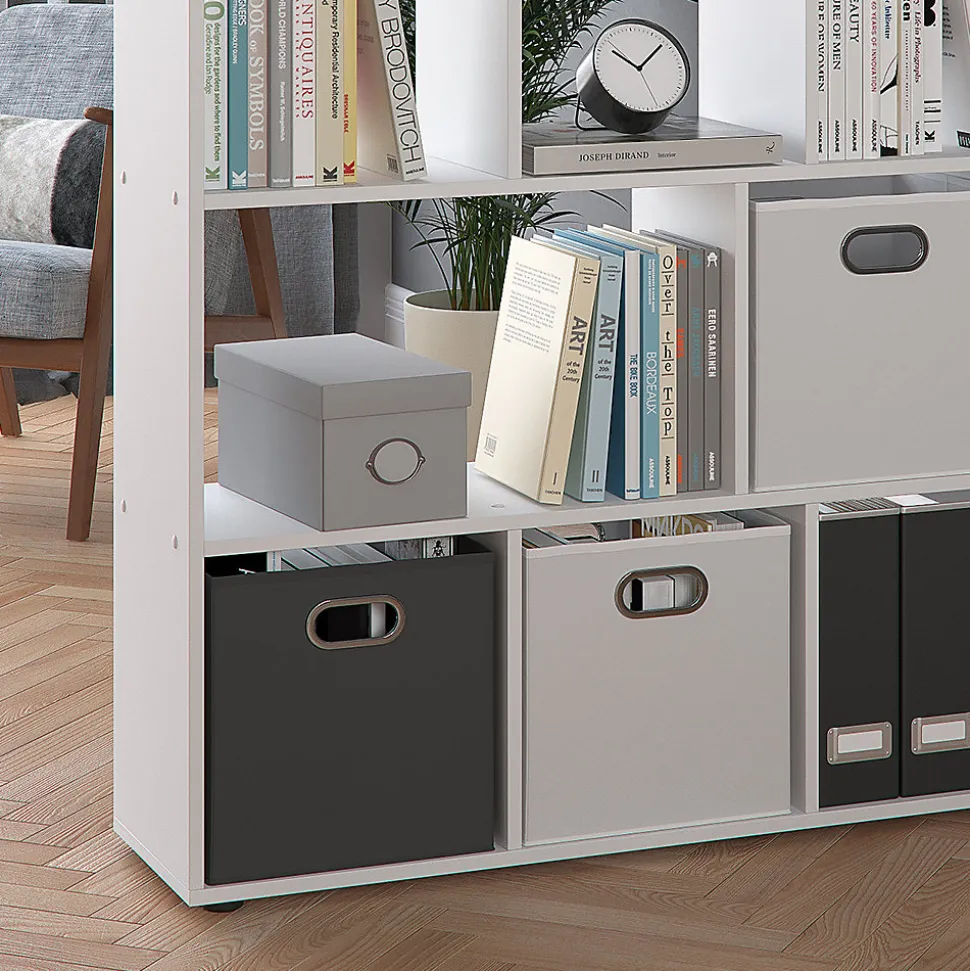Vicco Meuble de rangement cube Blanc 131.6x143cm