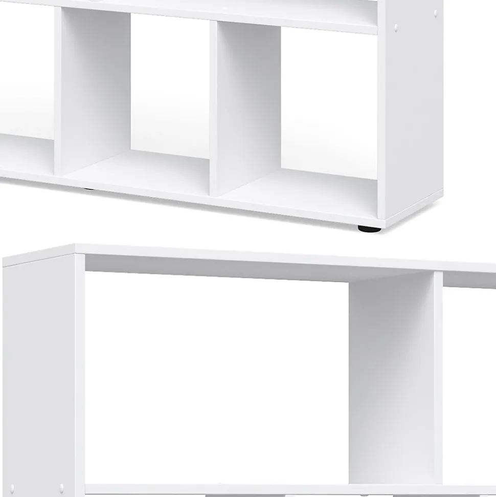 Vicco Meuble de rangement cube Blanc 131.6x143cm
