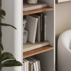 Vicco Meuble de rangement cube Chêne blanc/force de lor 36.8x144.9cm