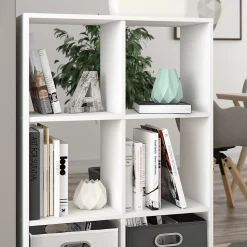 Vicco Meuble de rangement cube Blanc 72x107.8cm