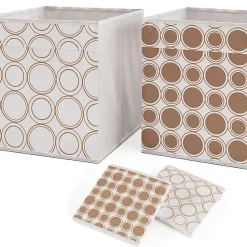Vicco Meuble de rangement Blanc 142.5x36.2cm avec 2 boxes pliants opt.1