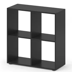 Vicco Meuble de rangement cube Noir 72.6x72cm
