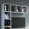 Vicco Meuble de rangement cube Blanc 142.5x36.2cm