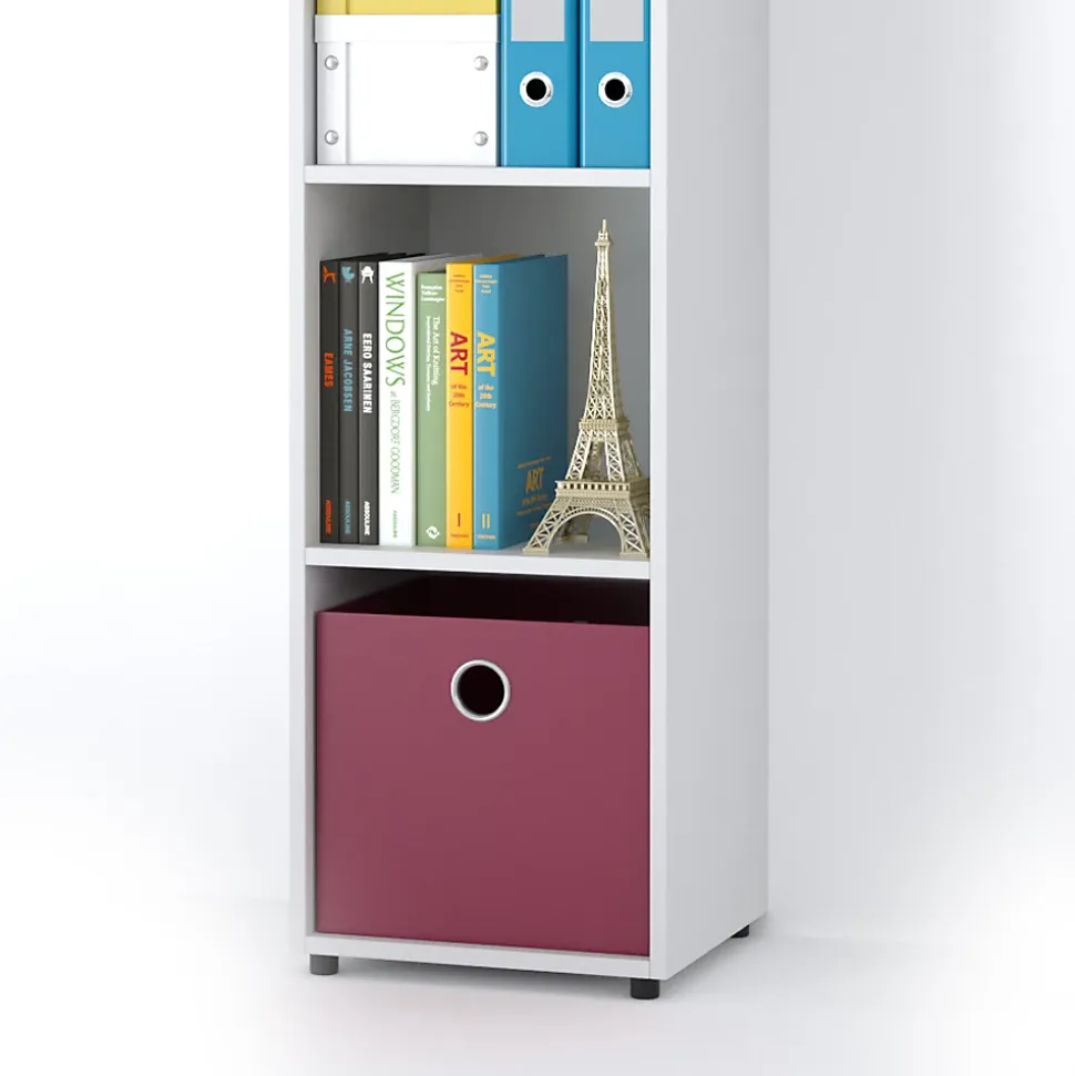 Vicco Meuble de rangement cube Blanc 142.5x36.2cm
