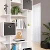 Vicco Meuble de rangement cube Blanc 92x187.7cm avec 2 boîtes pliantes