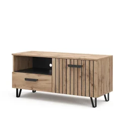 Vicco Meuble tv Marron 100.2x48.5cm avec tiroir et porte