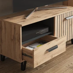 Vicco Meuble tv Marron 100.2x48.5cm avec tiroir et porte