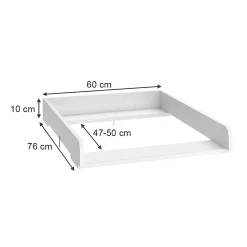 Vicco plan à langer Blanc 60x76cm