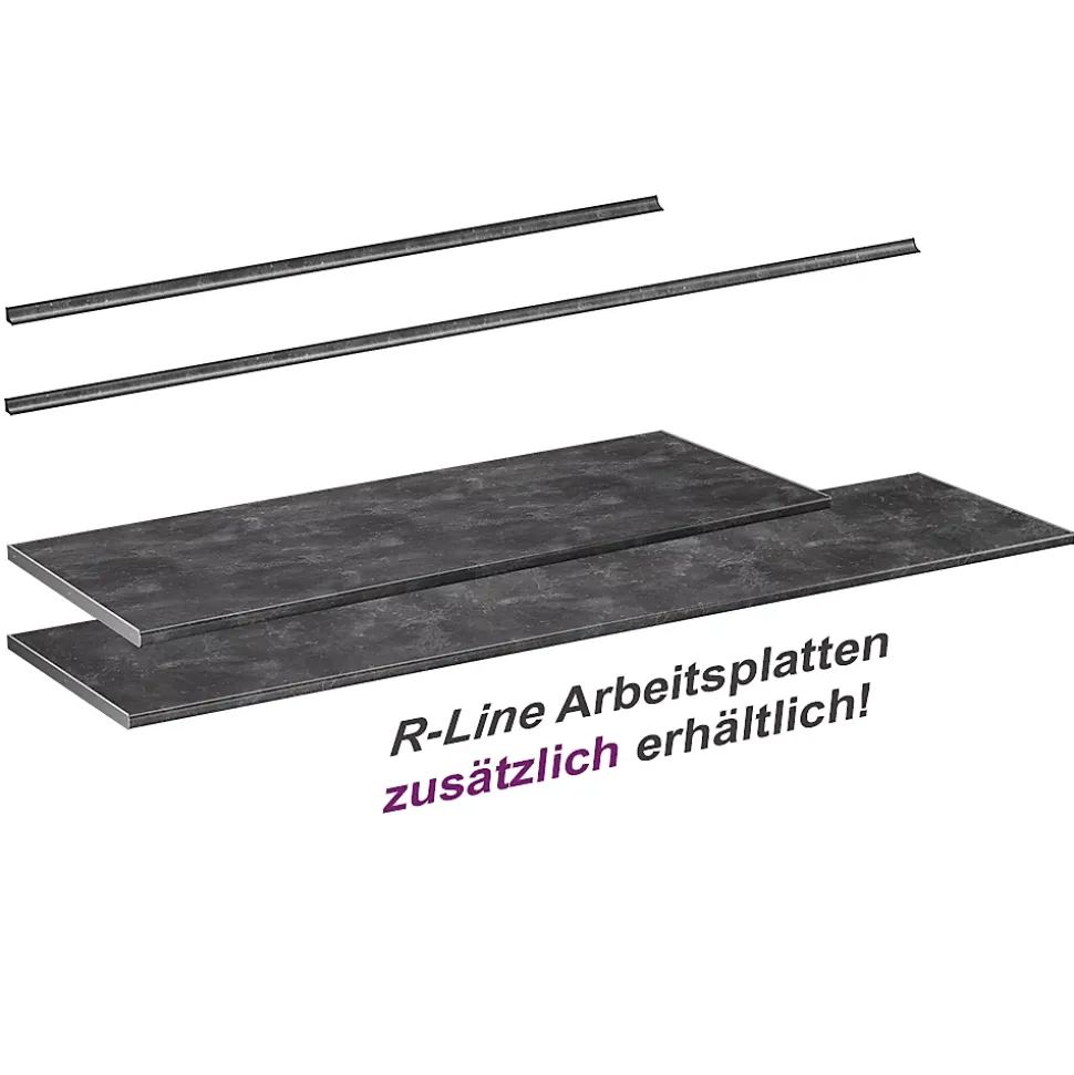 Vicco Plan de travail cuisine Anthracite 240cm