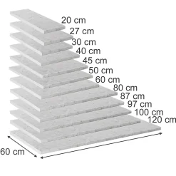 Vicco Plan de travail cuisine Marbre blanc 160cm