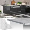Vicco Plan de travail cuisine Marbre blanc 97cm