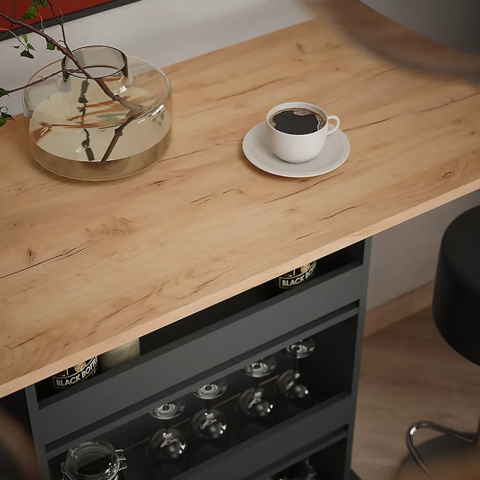 Vicco Set de table de bar GKO/ANT 110x55cm avec 2 tabourets de bar