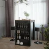 Vicco Set de table de bar Anthracite 67x100cm avec 2 tabourets de bar