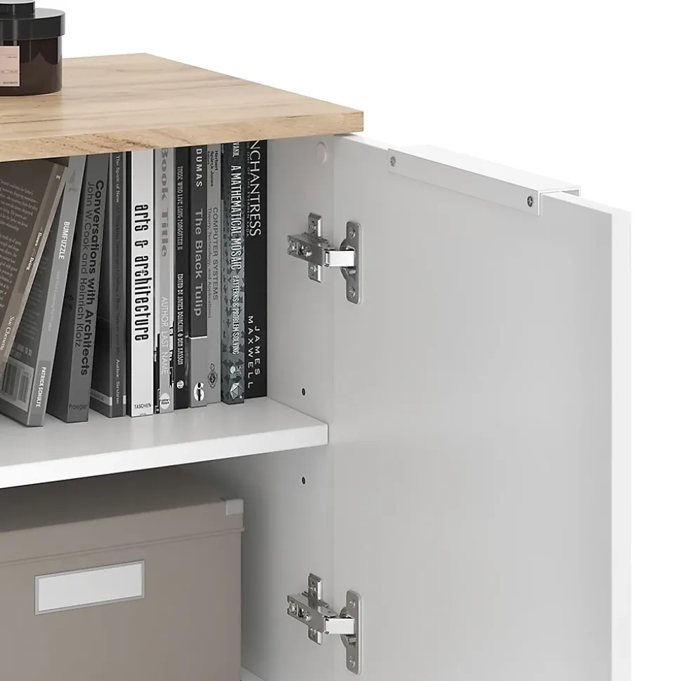 Vicco Sideboard Blanc/Sonoma 40x50cm avec 2 portes