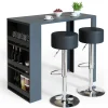 Vicco Table de bar Anthracite 57x117cm